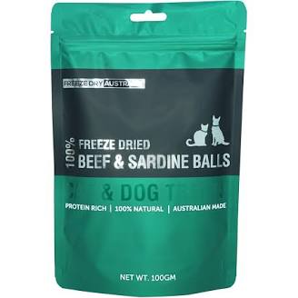 Freeze Dry Australia Beef and Sardine Balls
