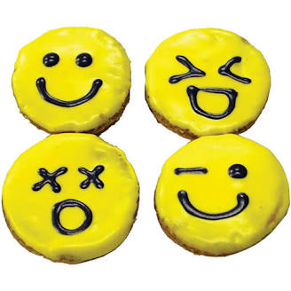Huds and Toke Puppy Emoji Cookies