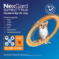 NexGard Spectra Monthly Flea, Tick & Worming Chewables for Dogs 2 - 3.5kg  6-Pack