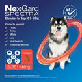 NexGard Spectra Monthly Flea, Tick & Worming Chewables for Dogs | 6-Pack RED 30-60kg