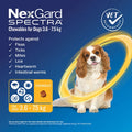 NexGard Spectra Monthly Flea, Tick & Worming Chewables for Dogs 3.6 - 7.5kg   6-Pack